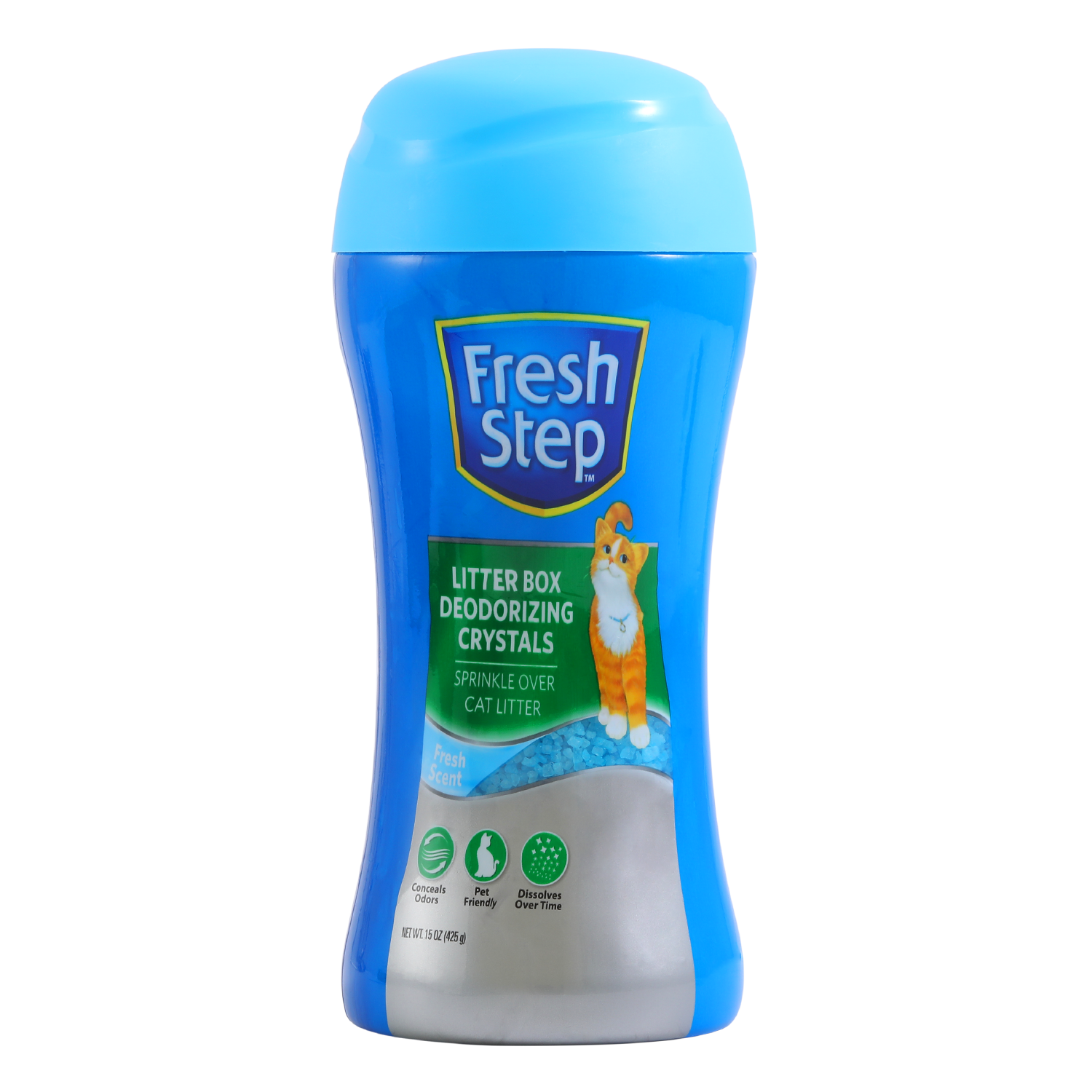 Fresh Step Litter Box Scent Crystals in Fresh Scent, 15 Ounces